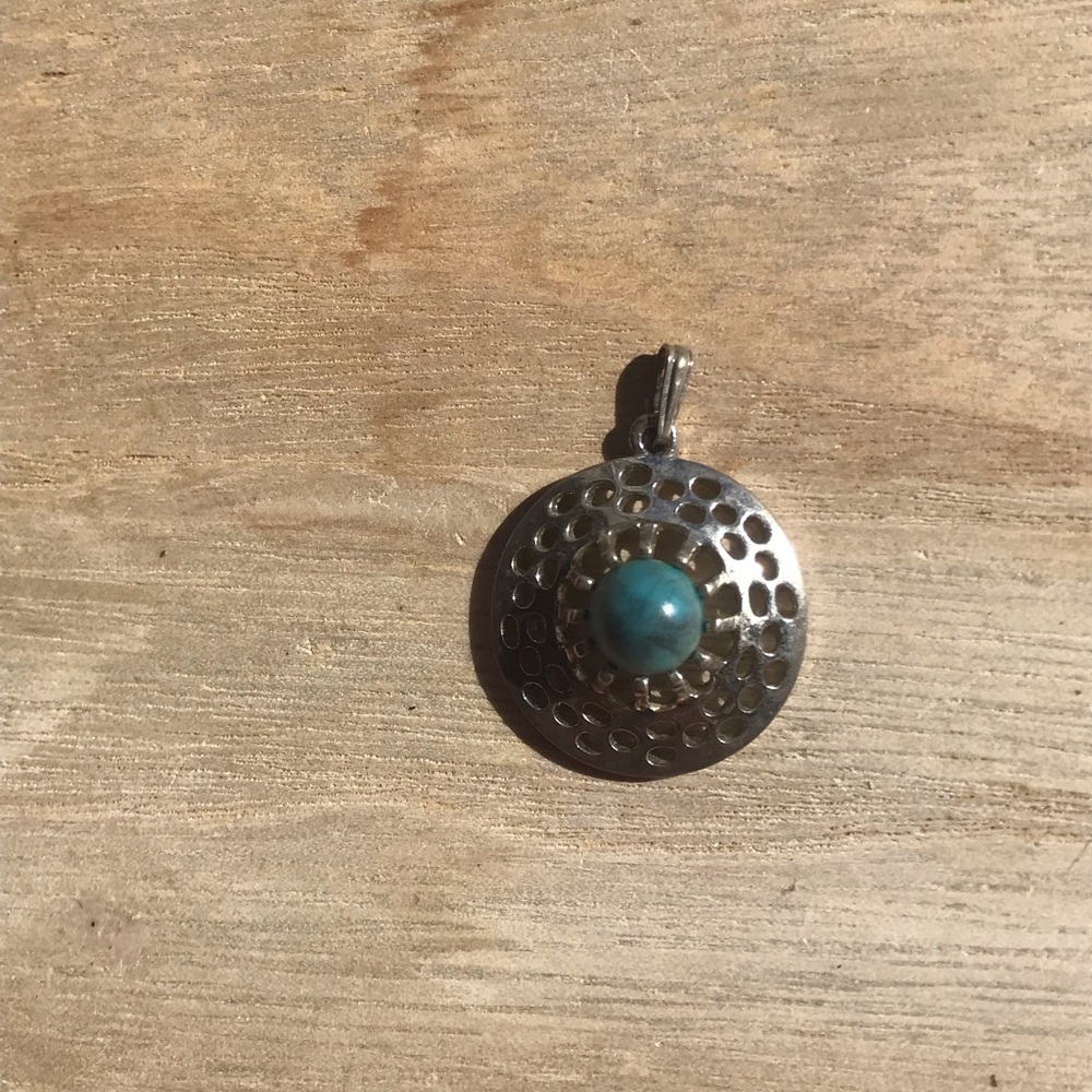 Circular Turquoise Pendant